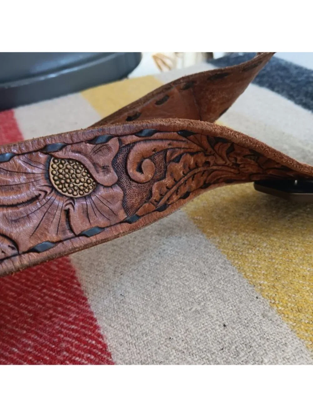 Vintage Cowboy Hippie Belt 29 30 